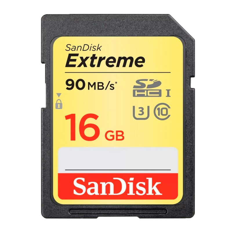 Cartão SD Sdhc Sandisk Extreme 16gb 90mbs