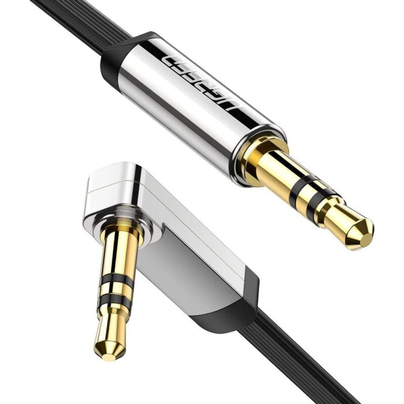 Cabo de Áudio P2 Ugreen 3.5mm Macho p/ Ângulo 90 Graus 1 M