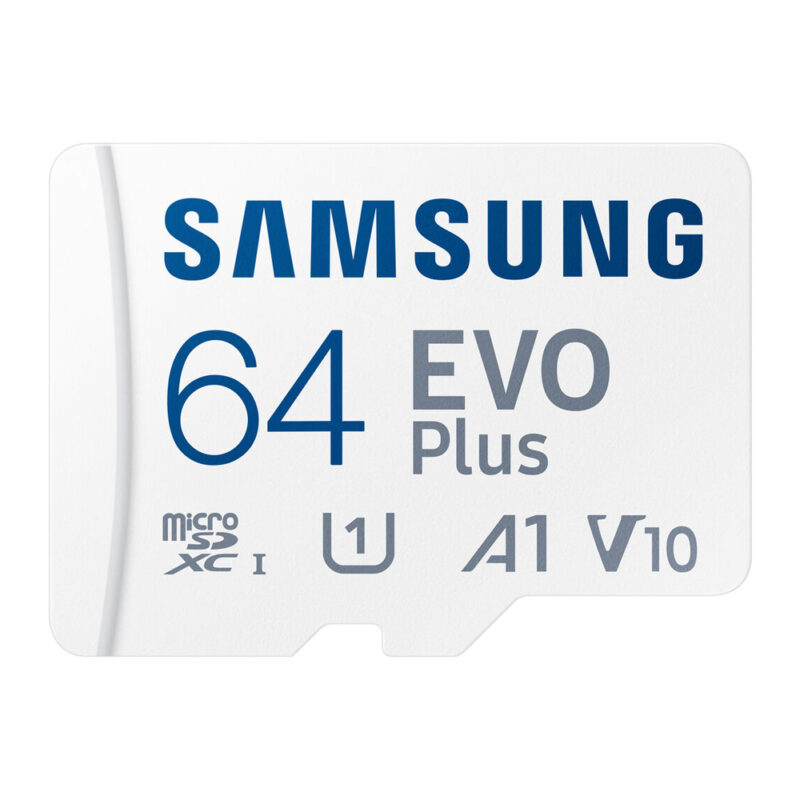 Cartão Memória Samsung 64gb Micro Sd Evo Plus 130Mbs e Adapt