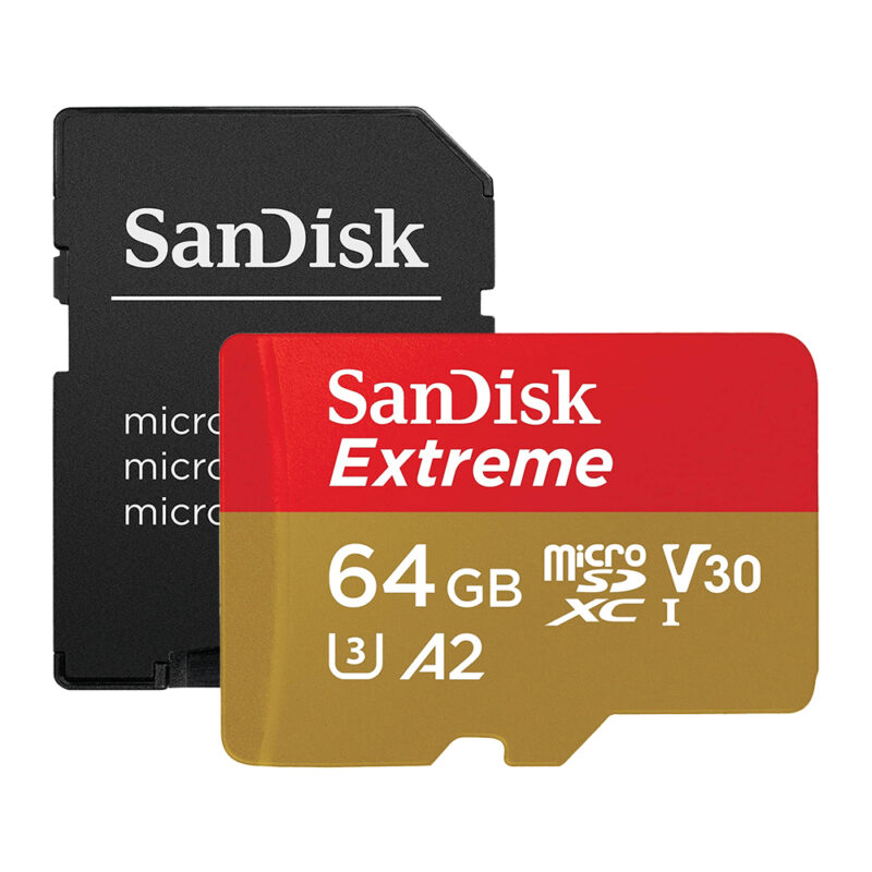 Sandisk Extreme microSDXC UHS-I Card With Adapter 64GB speed 160mb/s read 60mb/s SDSQXA2 064G GN6AA