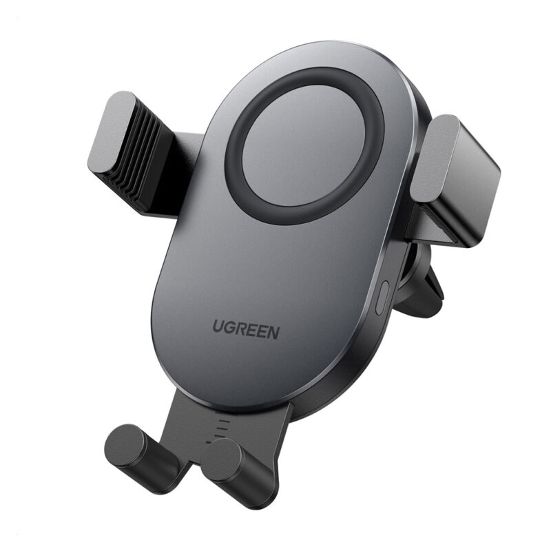 Carregador Veicular Sem Fio Ugreen 15W p/ Android e Ios Preto