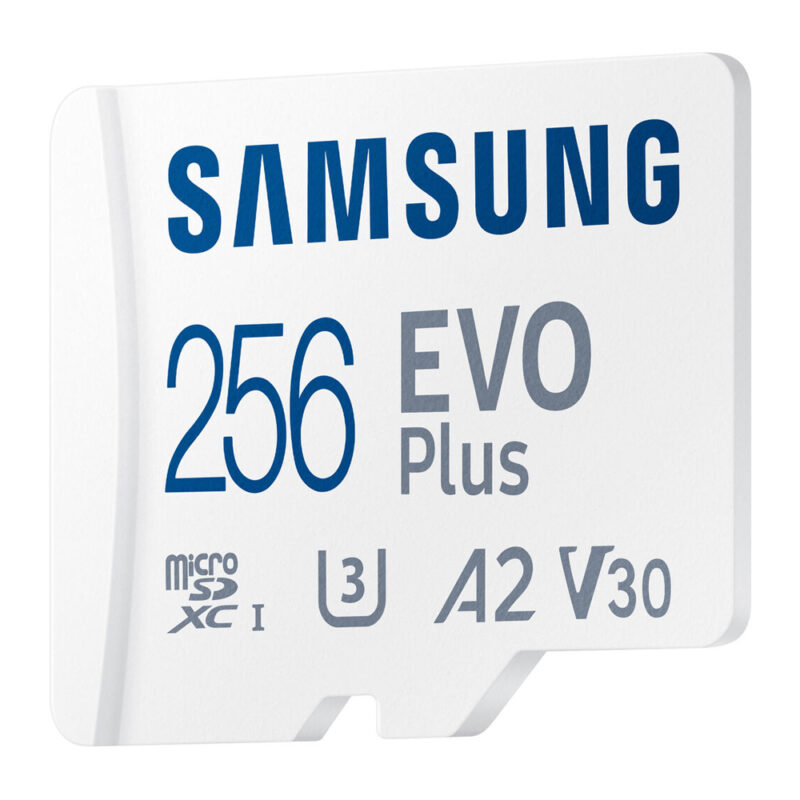 Cartão Memória Samsung 256gb MicroSd Evo Plus 130MBs e Adapt