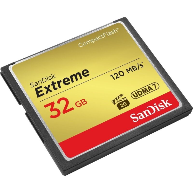 Cartão Memória Extreme Compact Flash 32GB 120MB/s Sandisk