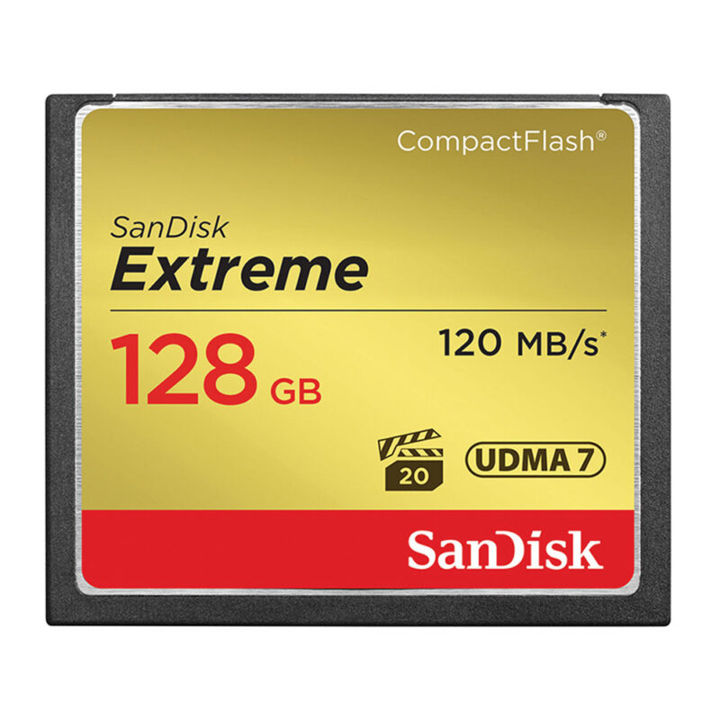 Cartão de Memória SanDisk Compact Flash Extreme 128GB 120MB/s