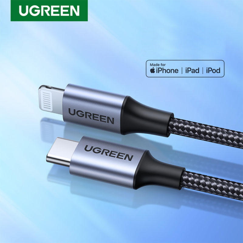 Cabo Carregamento Ugreen Usb-C Lightning Apple 2M Cert. MFi