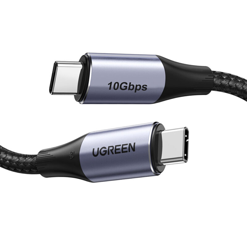 Cabo de Dados Ugreen USB-C 3.1 Macho 1 Metro Preto