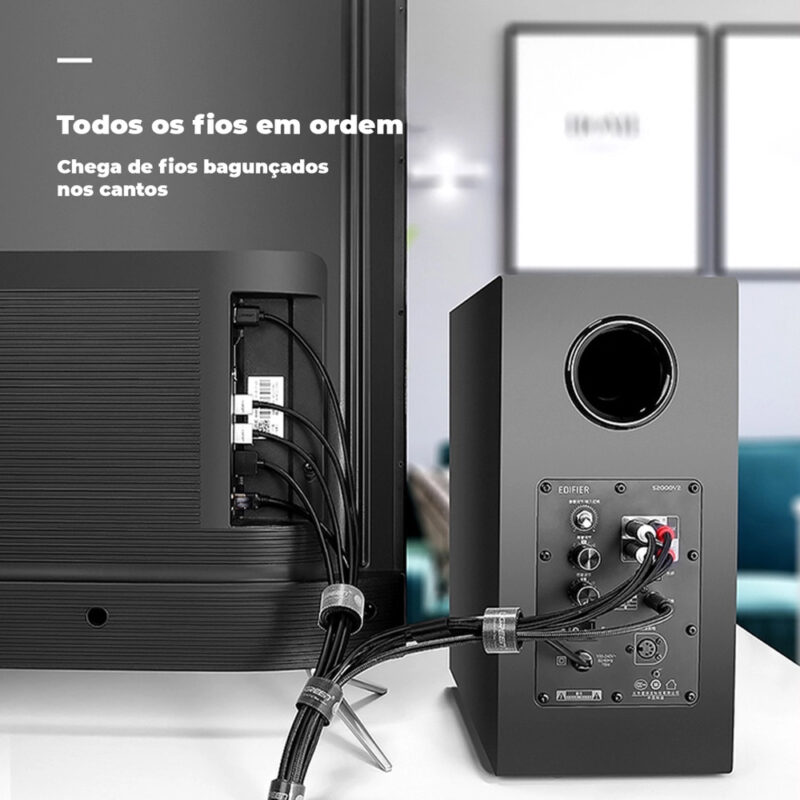 Organizador Braçadeira Cabo Ugreen Pc e Instrumentos 2 Metro