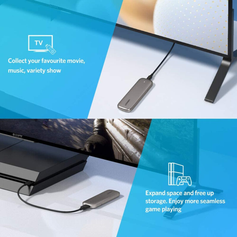 Case Ssd Ngff M.2 B-key Ugreen Porta Usb Tipo C Fêmea