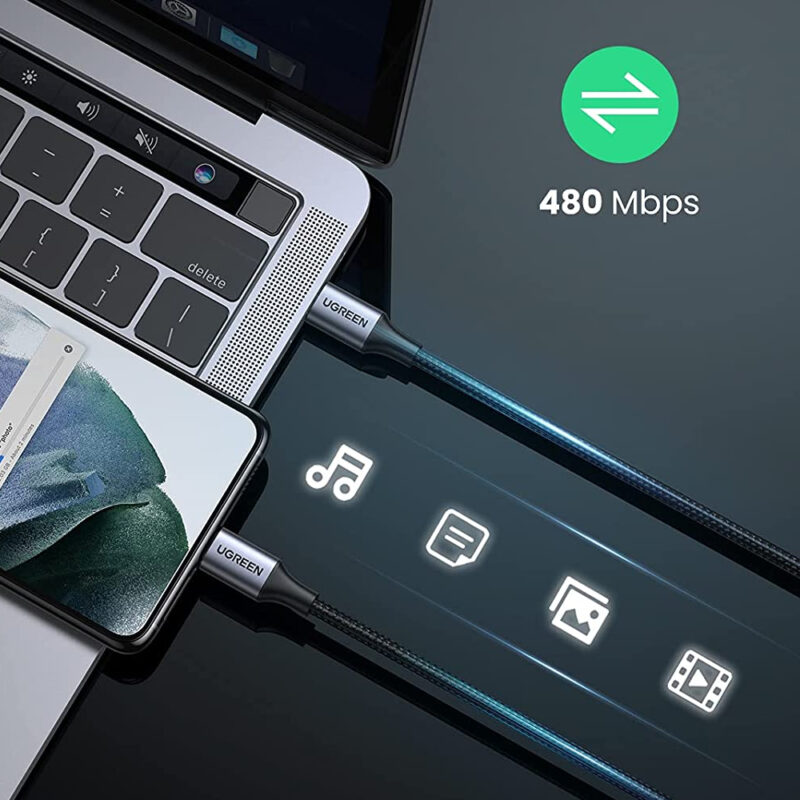 Cabo de Dados Ugreen Us261 Usb Tipo C p Usb Tipo C 2m