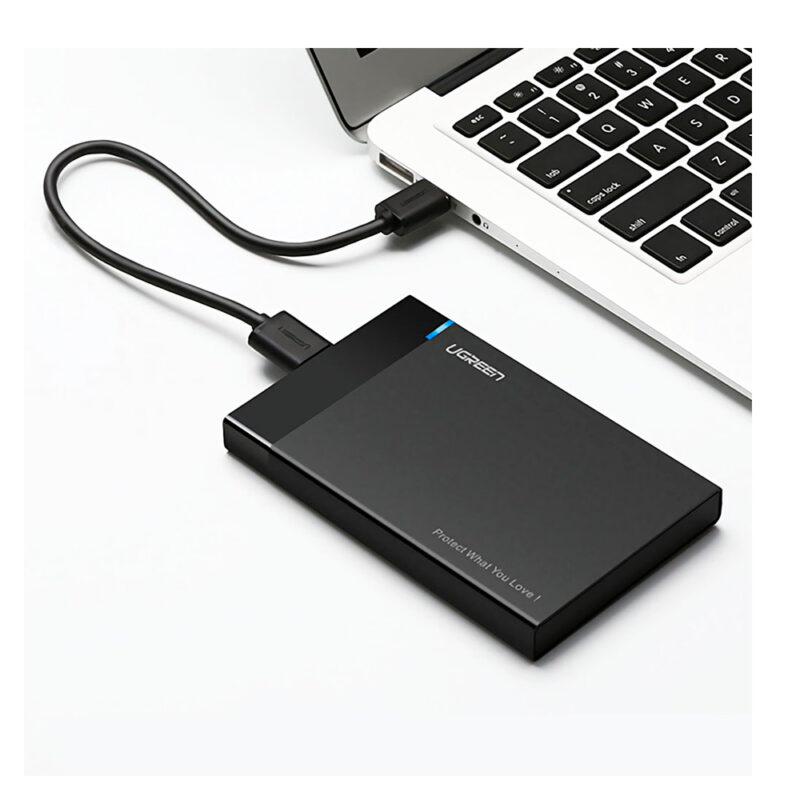 Case Externa Ugreen Us221 Usb Tipo C p Ssd e Hdd 2.5 pol.