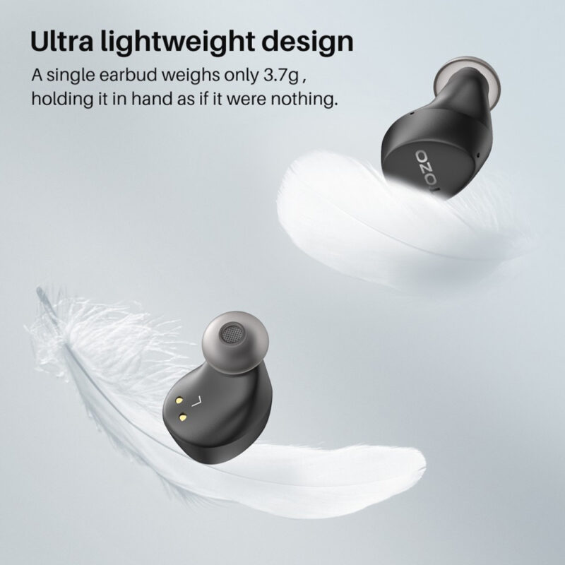 Fone de Ouvido In-Ear Tozo Agile Dots Bluetooth 5.3 Preto