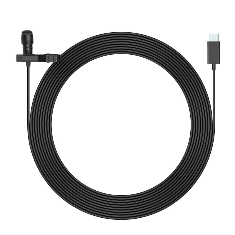 Mirfak MC1P Microfone de Lapela Conector Micro Usb Tipo C