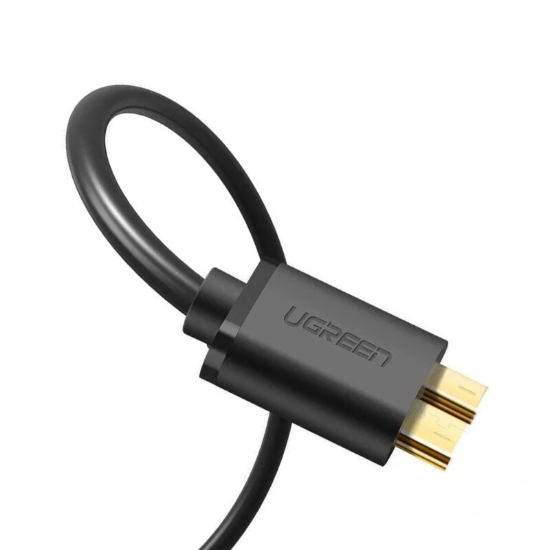 Cabo Micro Usb B Macho Ugreen para Usb 3.0 Preto 1 Metro