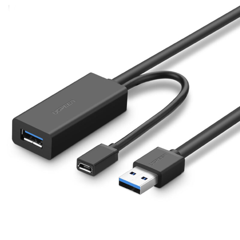 Cabo Extensor Usb 3.0 Ugreen Extensão Ativa 10 Metros