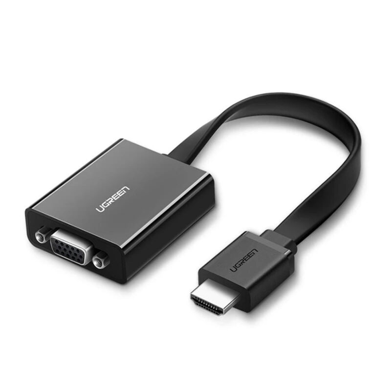 Adaptador Hdmi pra VGA Ugreen com Porta Áudio 3.5mm 1080p 60Hz