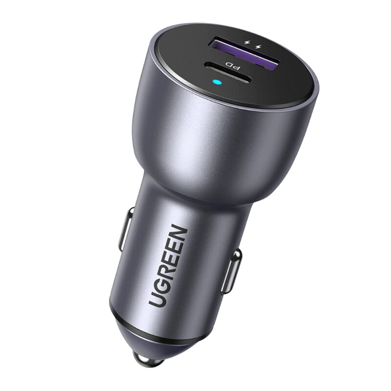 Carregador Veicular Ugreen 2em1 Usb A e C Apple Android