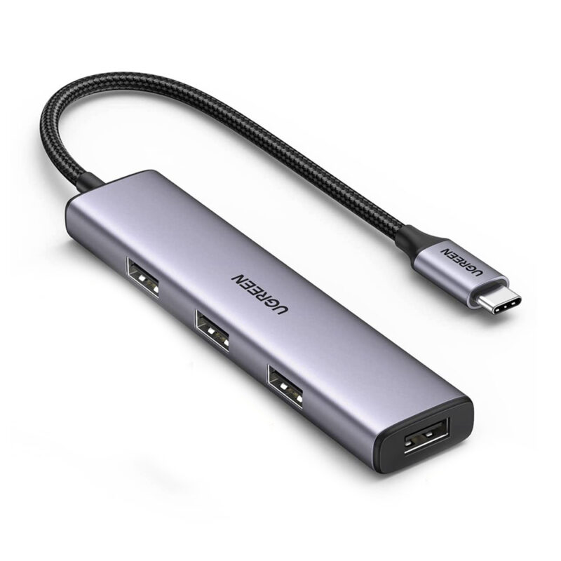 Hub Adaptador Ugreen Usb C p/4 Porta Usb 3.0 Alta Velocidade