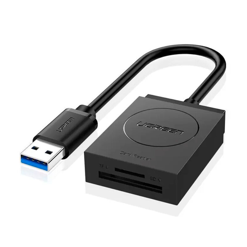 Adaptador Ugreen Cr127 Usb 3.0 p Micro Sd e SD Preto