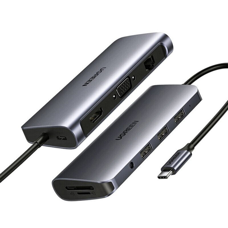 Adaptador Multiportas Usb-C Ugreen 10 em 1 Cinza Espacial