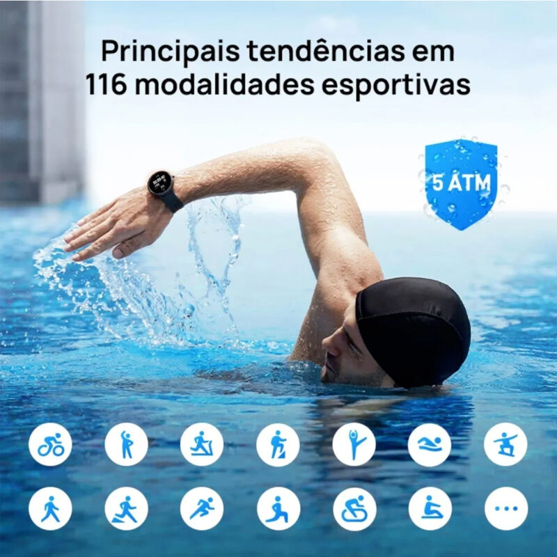 Relógio Smartwatch Maimo Watch R Sem Gps BT 5.0 Tela 1.3 pol