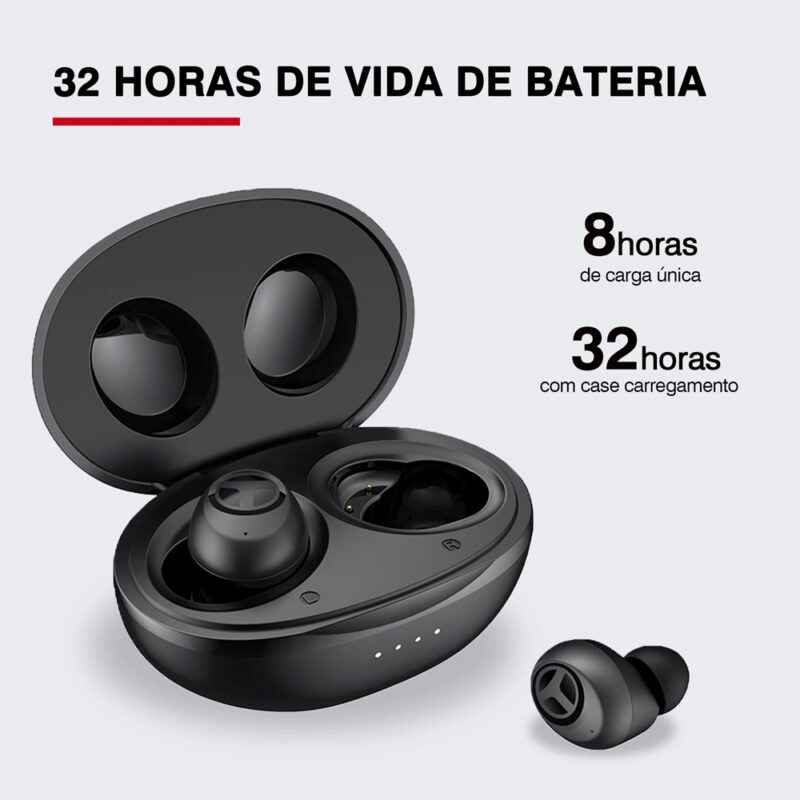 Fone De Ouvido In-ear Sem Fio Tranya T10B  Preto X002UG85UZ