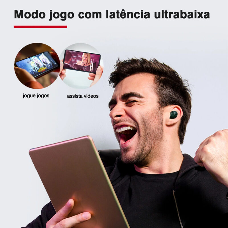 Fone De Ouvido In-ear Sem Fio Tranya T10B  Preto X002UG85UZ