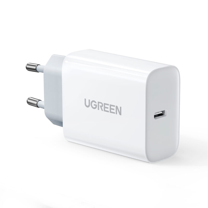 Carregador Ugreen CD127 PD 30W Tipo C Branco