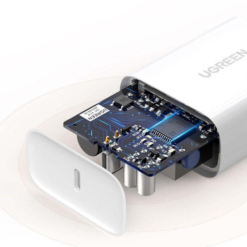 Carregador Ugreen CD127 PD 30W Tipo C Branco