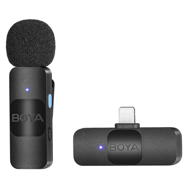 BOYA Ultracompact 2.4GHz Wireless Microphone System Compatible with iOS Devices BY V1
