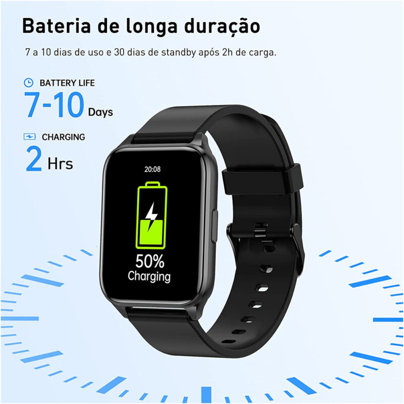Tranya Relógio Smartwatch TranyaGo Tela Hd de 1.69 pol.