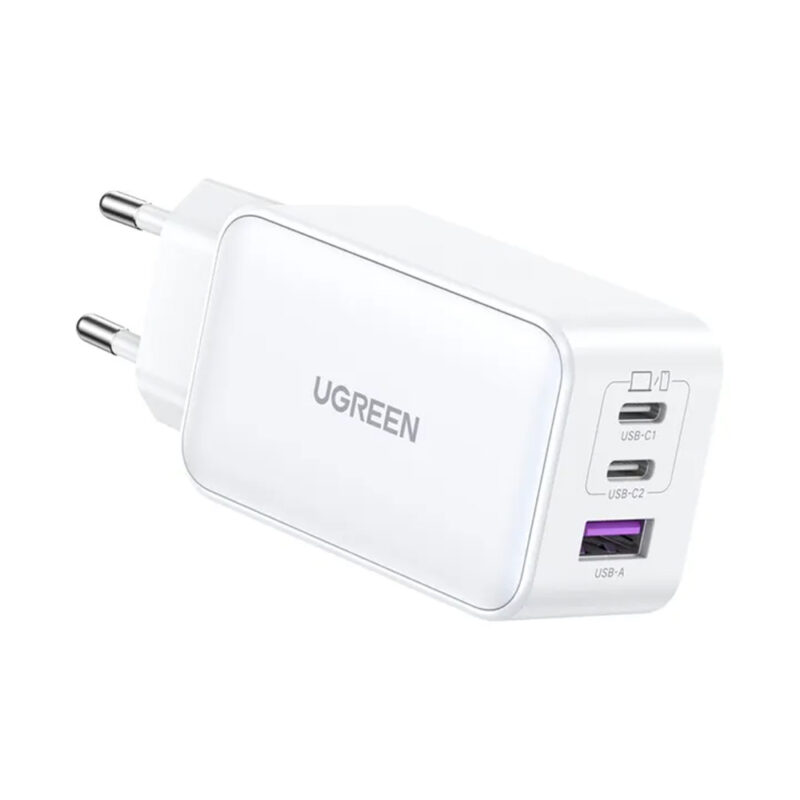 UGREEN Nexode 65W 3-Port PD GaN Fast Charger EU (White) 15334
