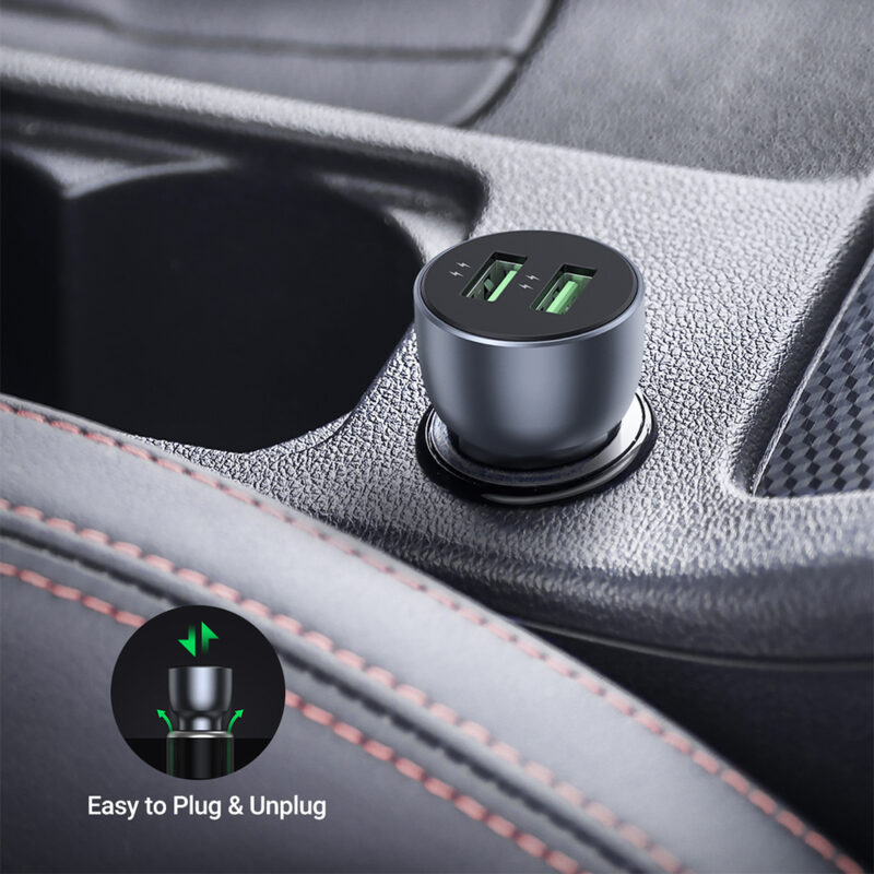 Carregador Veicular Ugreen 2 Portas Usb Tipo A Max. 36W