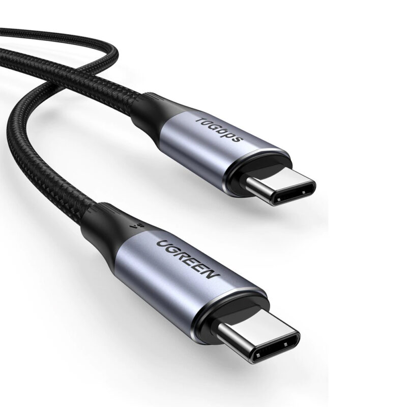 Cabo de Dados Ugreen USB-C 3.1 Macho 1 Metro Preto