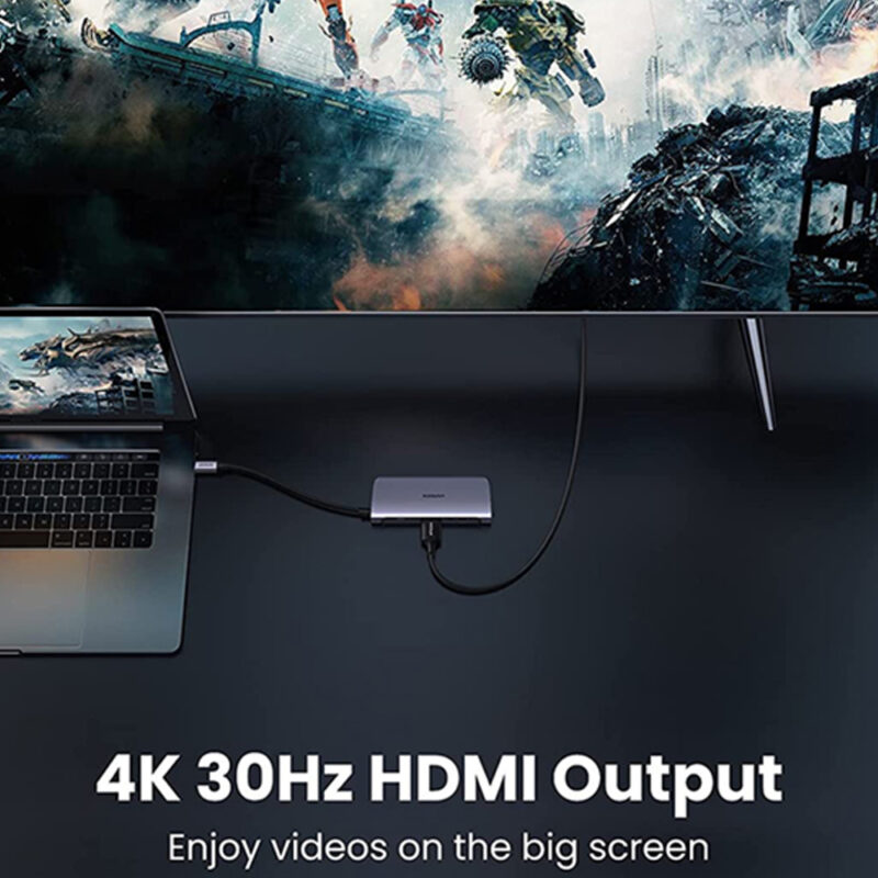 Hub Adaptador Multiportas Ugreen 7em1 TipoC MacOS Windows