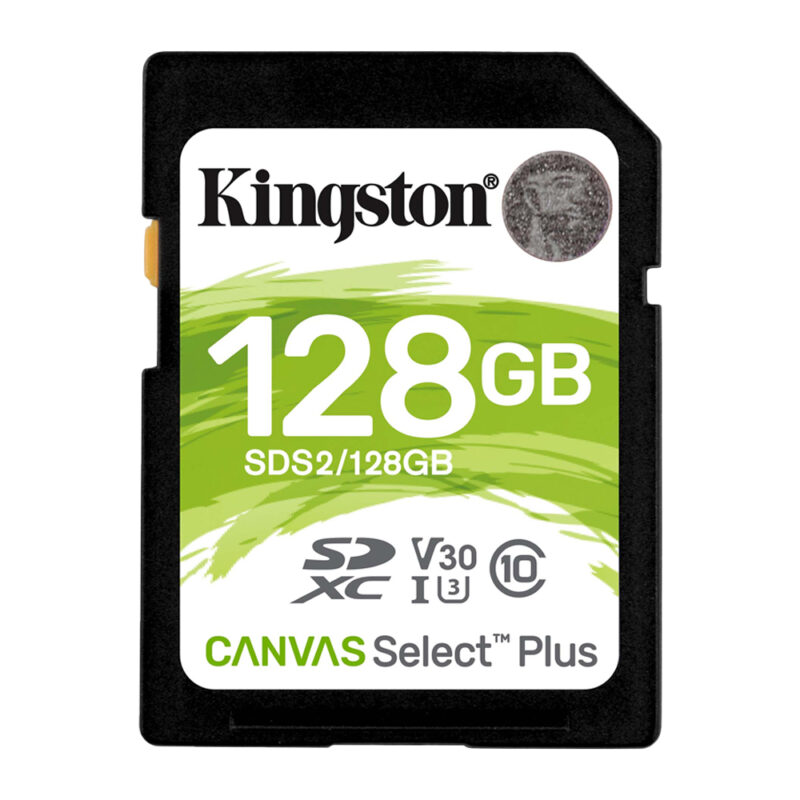 Cartão Memória SDXC 128GB Canvas Select Plus 100MBs Kingston