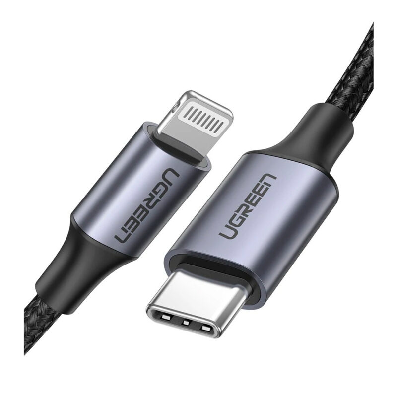 Cabo Carregamento Ugreen Usb-C Lightning Apple 1.5M Cert MFi