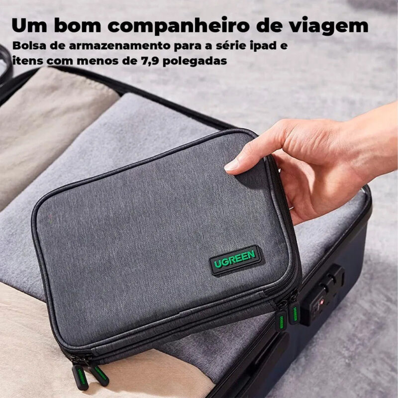 Case Bag Estojo Organizador Ugreen para Cabos Hd Acessórios