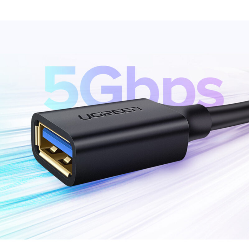 Cabo Extensão Ugreen Usb 3.0 pra Usb A Fêmea 5Gbps 0.5 Metro