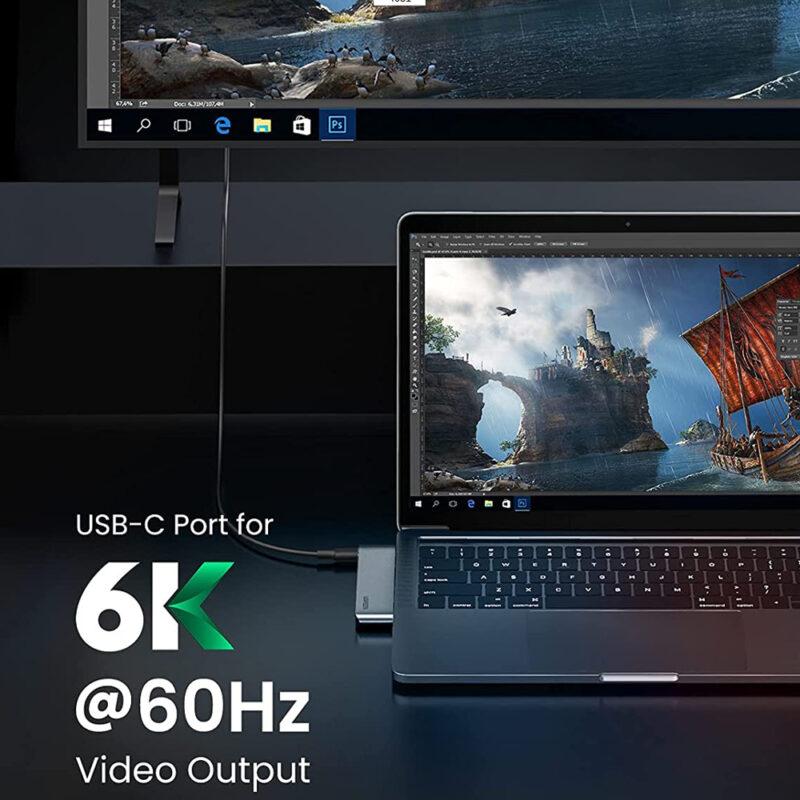 Hub Adaptador USB-C Ugreen 6 em 2 para MacBook Air e Pro