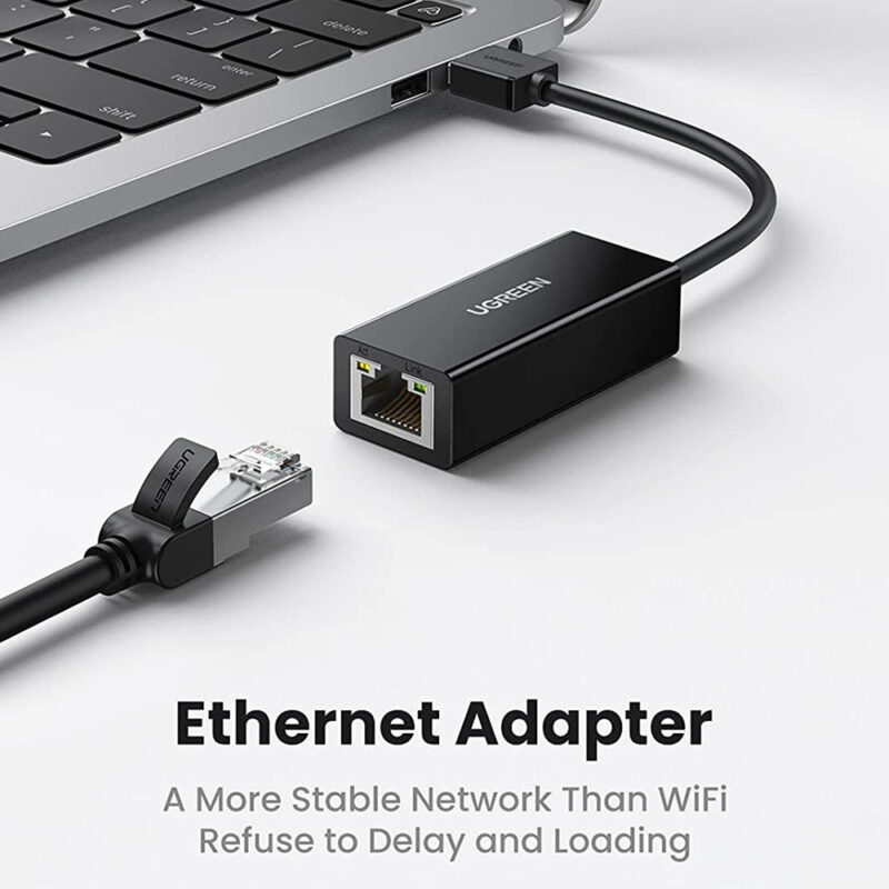 Hub Adaptador Ugreen Usb 2.0 pra Rj45 Ethernet 10/100Mbs