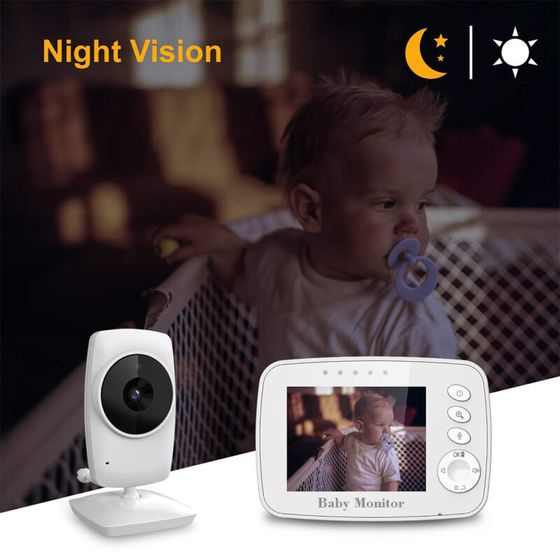 Babá Eletrônica Baby Monitor Sem Fio 2.4Ghz Tela 3.2 pol. SM32