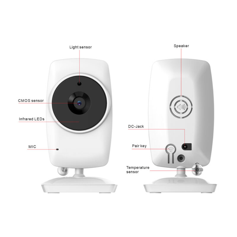 Babá Eletrônica Baby Monitor Sem Fio 2.4Ghz Tela 3.2 pol. SM32