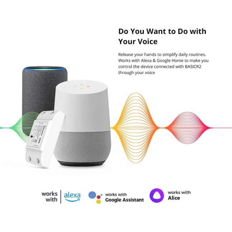 Interruptor Wifi Sonoff Basicr2 Google Alexa Casa Inteligent