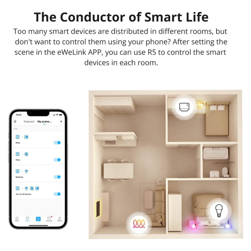 Controlador Cena Inteligente Sonoff R5 Automação Residencial