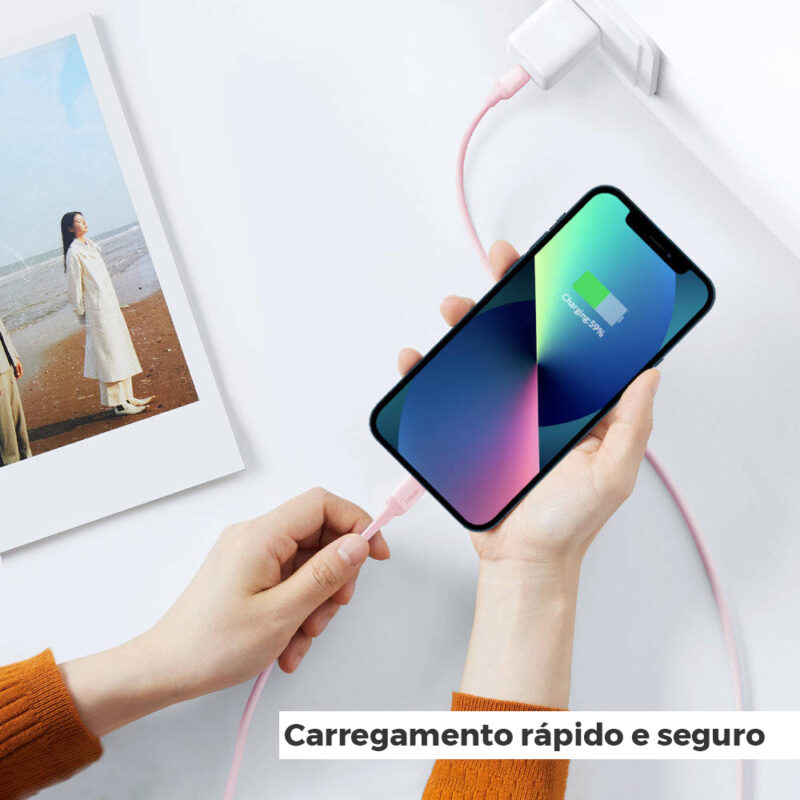 Ugreen Cabo Carregador iPhone Lightning Usb-C Cert. MFi 1M