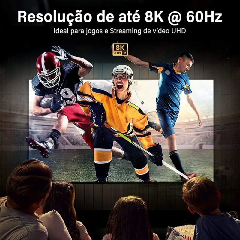 Cabo Hdmi 2.1 Ugreen Macho Hdr Ps5 Resolução 8k/60Hz 2m