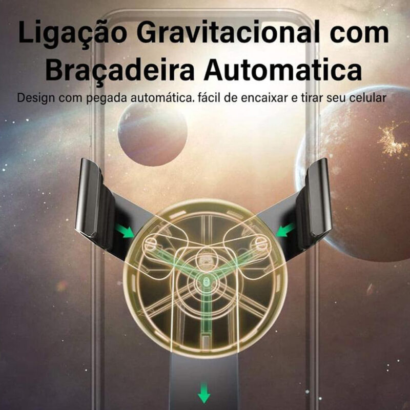 Ugreen Suporte Telefone para Carro Ventilação por Gravidade