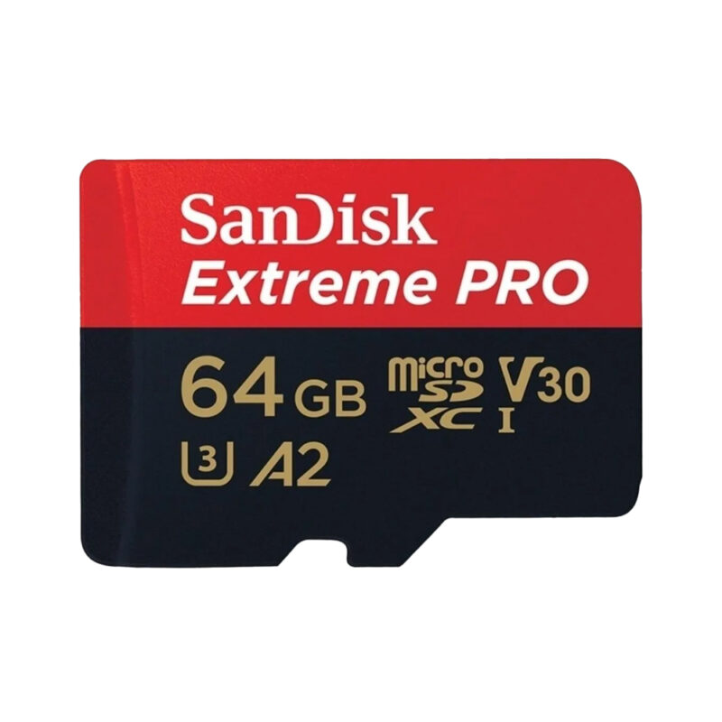Sandisk Extreme Pro microSDXC UHS-I Card with adapter 64gb speed 170mb/s read 90mb/s SDSQXCY-064G-GN6MA