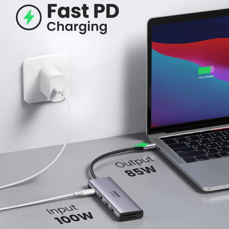 UGREEN USB-C Multifunction Adapter with PD Charging 60384