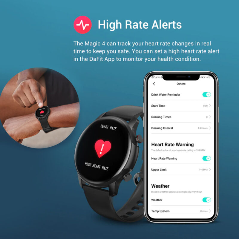 Smart Watch kospet modelo : magic 4 cor preto
